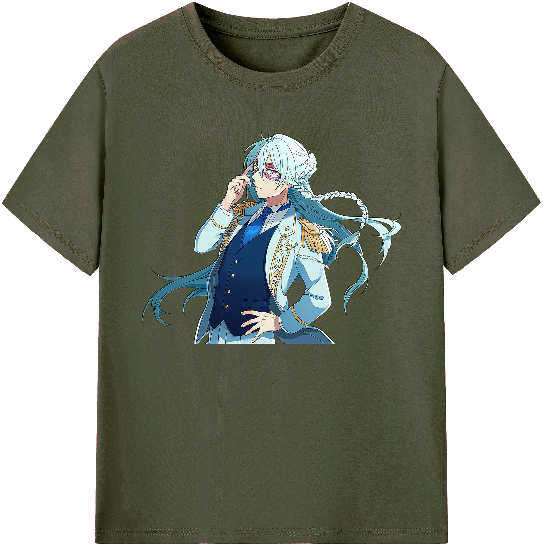 （画像用） あんさんぶるスターズ! Ensemble Stars 綿100％ メンズ半袖Tシャツ｜肌触りやわらか＆通気性